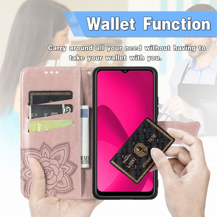 For iPhone 16 Butterfly Love Flower Embossed Leather Phone Case(Pink) - iPhone 16 Cases by buy2fix | Online Shopping UK | buy2fix