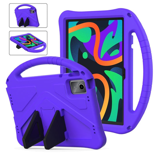 For Lenovo Tab M11 /Xiaoxin Pad 11 2024 EVA Shockproof Tablet Case with Holder(Purple) - Lenovo by buy2fix | Online Shopping UK | buy2fix