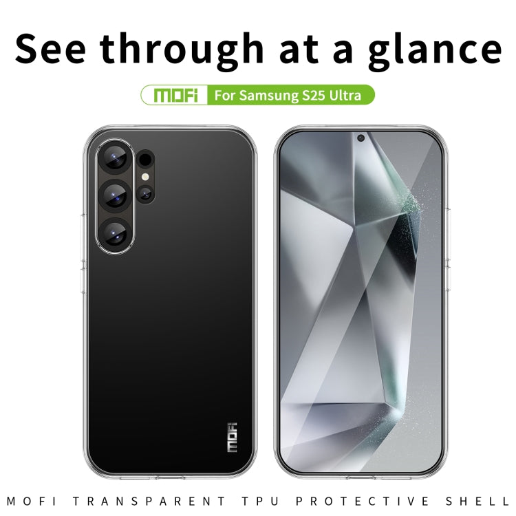 For Samsung Galaxy S25 Ultra 5G MOFI Ming Series Ultra-thin TPU Phone Case(Transparent) - Galaxy S25 Ultra 5G Cases by MOFI | Online Shopping UK | buy2fix