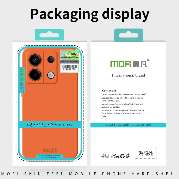 For Xiaomi Redmi Note 13 Pro MOFI Qin Series Skin Feel All-inclusive PC Phone Case(Orange) - Note 13 Pro Cases by MOFI | Online Shopping UK | buy2fix