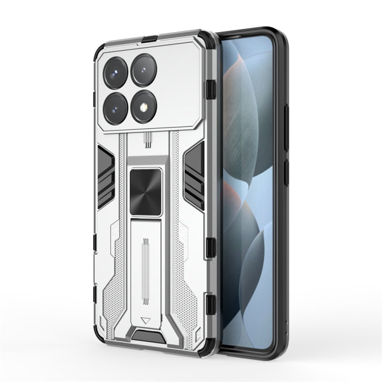 For Redmi K70 Supersonic Armor PC Hybrid TPU Phone Case(Silver) - Xiaomi Cases by buy2fix | Online Shopping UK | buy2fix