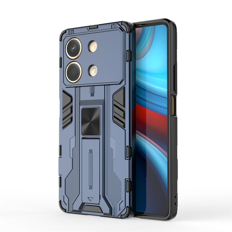 For Redmi Note 13R Pro Supersonic Armor PC Hybrid TPU Phone Case(Blue) - Xiaomi Cases by buy2fix | Online Shopping UK | buy2fix