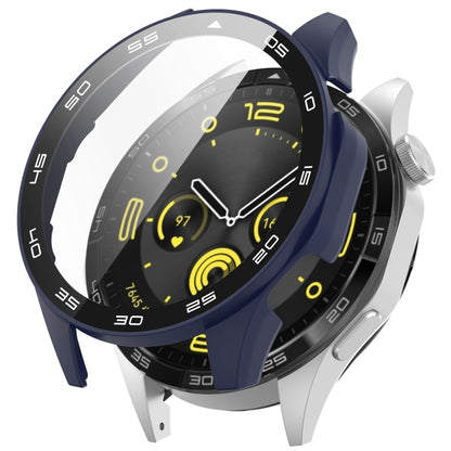 For Huawei Watch GT 4 46mm PC + Tempered Glass Integrated Watch Protective Case with Graduated Dial(Midnight Blue) - Watch Cases by buy2fix | Online Shopping UK | buy2fix