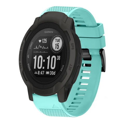 For Garmin Instinct 2 22mm Quick Release Silicone Watch Band(Mint Green) - Watch Bands by buy2fix | Online Shopping UK | buy2fix