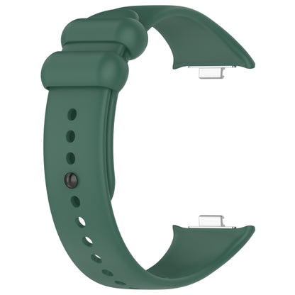 For Redmi Watch 4 Solid Color Liquid Silicone Watch Band(Dark Green) - Watch Bands by buy2fix | Online Shopping UK | buy2fix