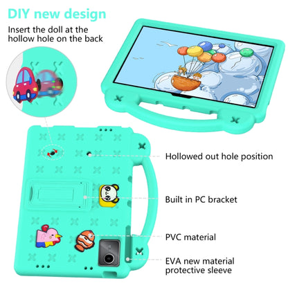 For DOOGEE T30 Pro 11 2023 Handle Kickstand Children EVA Shockproof Tablet Case(Mint Green) - Others by buy2fix | Online Shopping UK | buy2fix