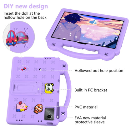 For Huawei MatePad SE 11 2024 Handle Kickstand Children EVA Shockproof Tablet Case(Light Purple) - Huawei by buy2fix | Online Shopping UK | buy2fix