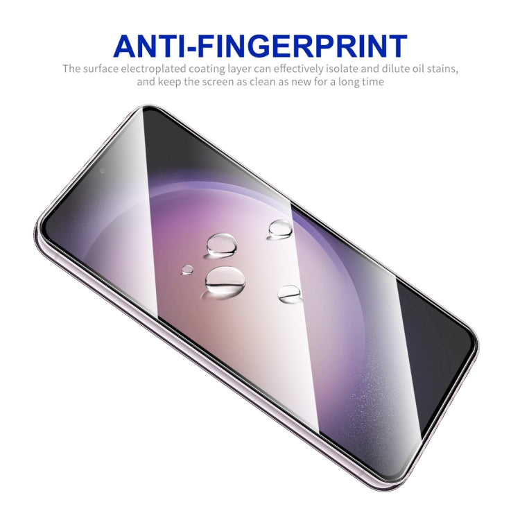 For Samsung Galaxy S24 5G 10pcs ENKAY Hat-Prince 0.18mm High Aluminum-silicon Tempered Glass Film, Support Ultrasonic Fingerprint Unclock - Galaxy S24 5G Tempered Glass by ENKAY | Online Shopping UK | buy2fix