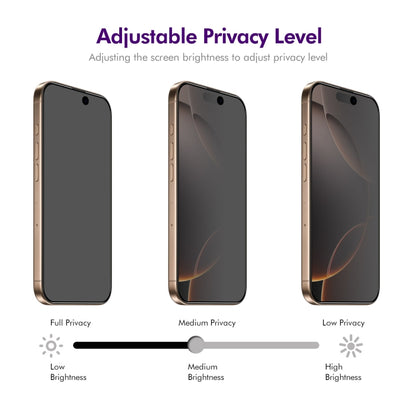 For iPhone 16 Pro Max ENKAY Easy Install Anti-peeping Privacy Full Screen Tempered Glass Film - iPhone 16 Pro Max Tempered Glass by ENKAY | Online Shopping UK | buy2fix