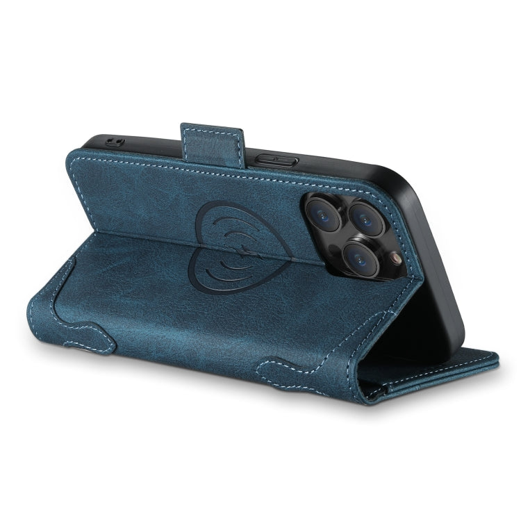 For iPhone 15 Plus SUTENI J07 Multifunctional Horizontal Flip Magsafe Leather Phone Case(Blue) - iPhone 15 Plus Cases by Suteni | Online Shopping UK | buy2fix