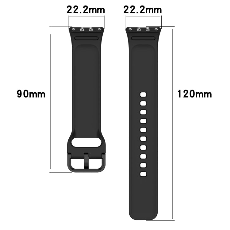 For Samsung Galaxy Fit 3 SM-R390 Solid Color Buckle Silicone Watch Band(Starlight) - Watch Bands by buy2fix | Online Shopping UK | buy2fix