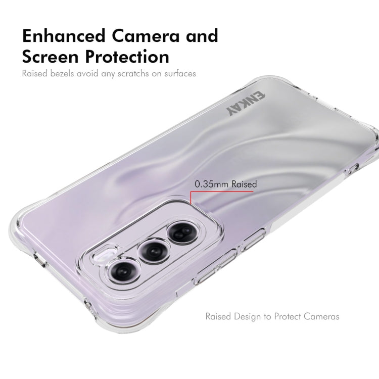 For OPPO Reno12 Pro Global ENKAY Clear TPU Shockproof Anti-slip Phone Case - OPPO Cases by ENKAY | Online Shopping UK | buy2fix