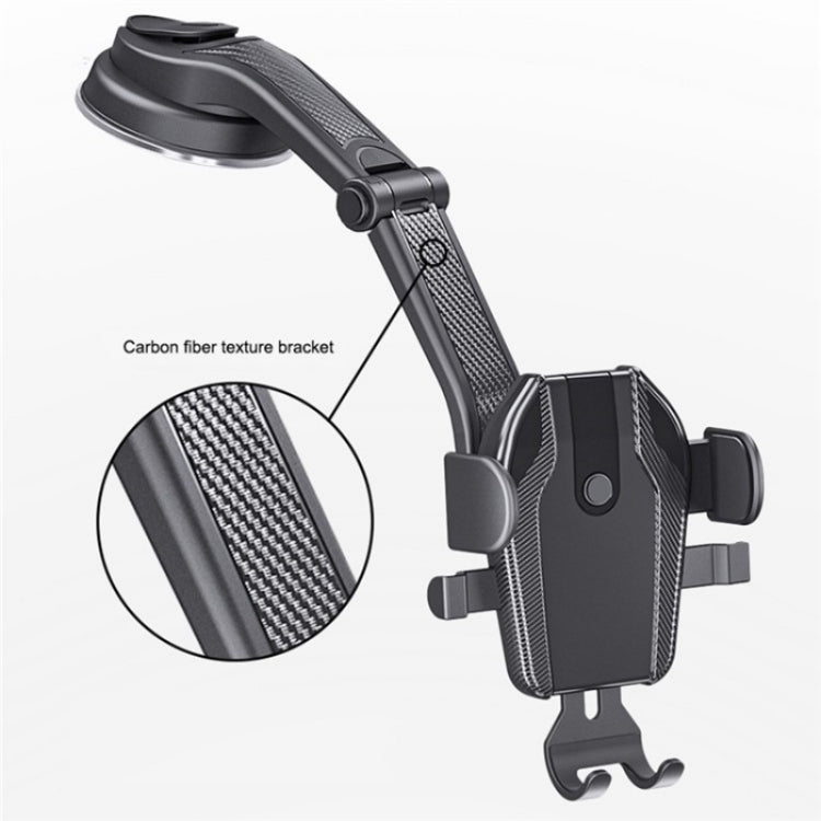 ES281 Car Dashboard Windshield Air Vent Suction Cup Phone Holder For 4-6.7 Inch Phone Mount - Car Holders by buy2fix | Online Shopping UK | buy2fix