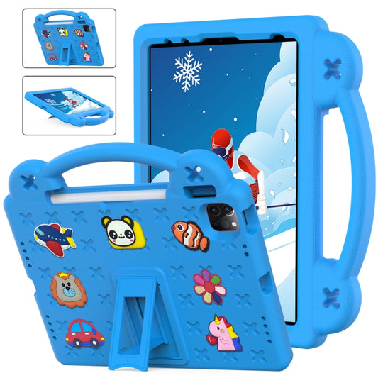 For  iPad Pro 11 2024 Handle Kickstand Children EVA Shockproof Tablet Case(Sky Blue) - iPad Pro 11 2024 Cases by buy2fix | Online Shopping UK | buy2fix