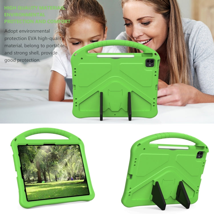 For iPad Air 13 2024 EVA Shockproof Tablet Case with Holder(Green) - iPad Air 13 2024 Cases by buy2fix | Online Shopping UK | buy2fix