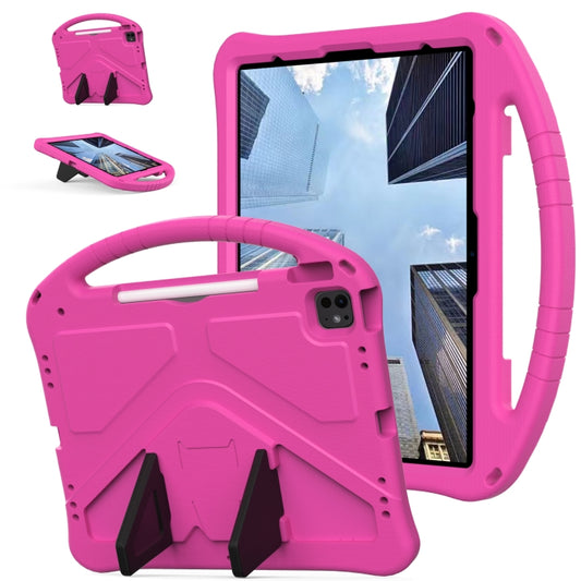 For iPad Pro 13 2024 EVA Shockproof Tablet Case with Holder(RoseRed) - iPad Pro 13 2024 Cases by buy2fix | Online Shopping UK | buy2fix