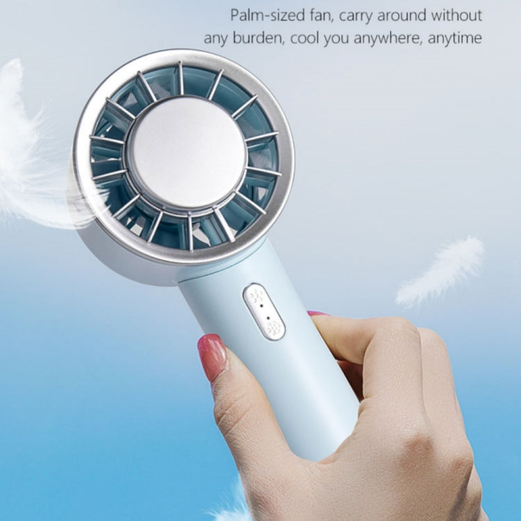 WX-633 Summer Handheld Fan 3 Speeds Semiconductor Cold Compress Desk Fan(White) - Electric Fans by buy2fix | Online Shopping UK | buy2fix