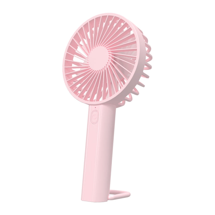 F35 With Hanging Hole Rechargeable Cooling Fan Powerful Handheld Fan 1200mAh Desk Fan(Pink) - Electric Fans by buy2fix | Online Shopping UK | buy2fix