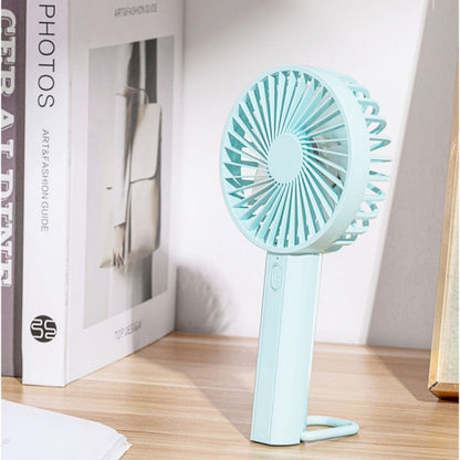 F35 With Hanging Hole Rechargeable Cooling Fan Powerful Handheld Fan 1200mAh Desk Fan(Pink) - Electric Fans by buy2fix | Online Shopping UK | buy2fix