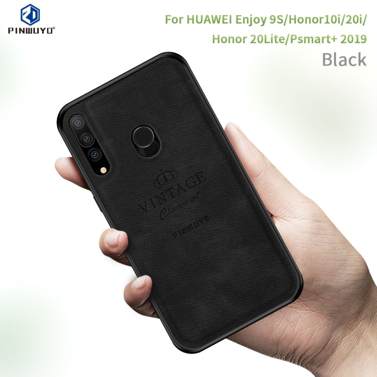 PINWUYO Shockproof Waterproof Full Coverage PC + TPU + Skin Protective Case for Huawei Enjoy 9S / Honor10i / Honor 20i / Honor20 Lite / P Smart+ 2019/ Maimang 8(Black) - Honor Cases by PINWUYO | Online Shopping UK | buy2fix