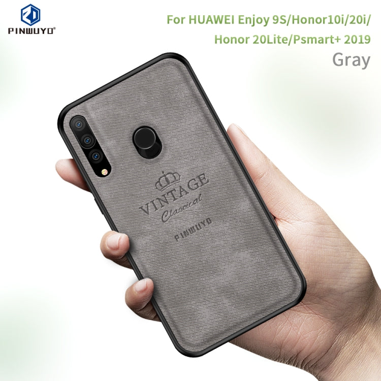 PINWUYO Shockproof Waterproof Full Coverage PC + TPU + Skin Protective Case for Huawei Enjoy 9S / Honor10i / Honor 20i / Honor20 Lite / P Smart+ 2019/ Maimang 8(Gray) - Honor Cases by PINWUYO | Online Shopping UK | buy2fix