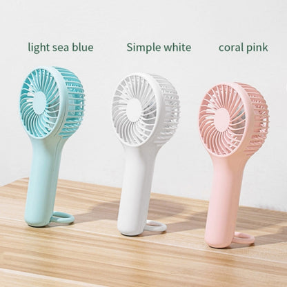 S13 Portable Summer Cooling Fan Hanging Buckle Mini 3 Wind Speed Handheld Fan(White) - Electric Fans by buy2fix | Online Shopping UK | buy2fix