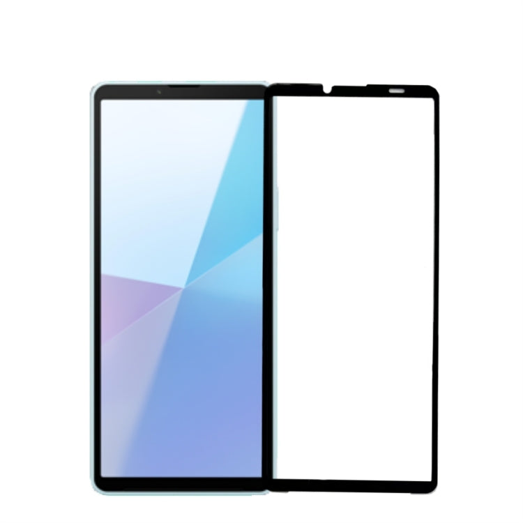 For Sony Xperia 10 VI MOFI 9H 2.5D Full Screen Tempered Glass Film(Black) - Sony Tempered Glass by MOFI | Online Shopping UK | buy2fix