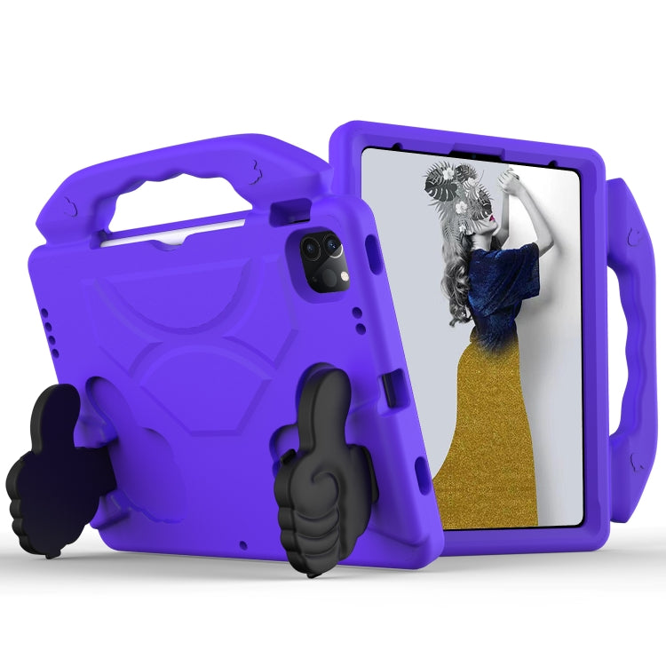 For iPad Pro 11 2024 Children EVA Shockproof Tablet Case with Thumb Bracket(Purple) - iPad Pro 11 2024 Cases by buy2fix | Online Shopping UK | buy2fix