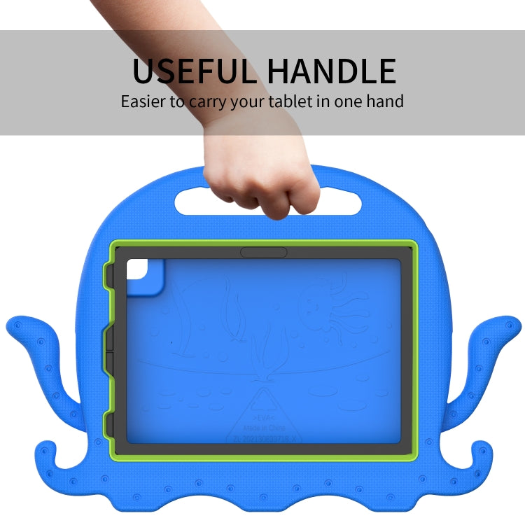 For iPad Air 11 2024 Octopus Style EVA Hybrid PC Shockproof Tablet Case with Strap(Blue) - iPad Air 11 2024 Cases by buy2fix | Online Shopping UK | buy2fix