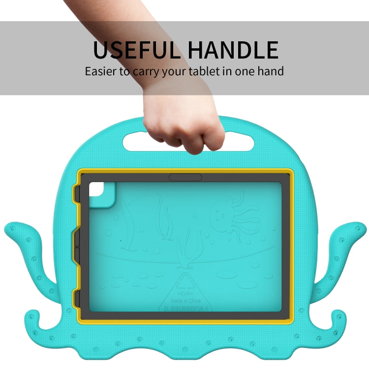 For iPad Pro 11 2024 Octopus Style EVA Hybrid PC Shockproof Tablet Case with Strap(Glacial Green) - iPad Pro 11 2024 Cases by buy2fix | Online Shopping UK | buy2fix