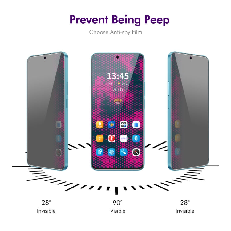 For Tecno Spark Go 2024 ENKAY Hat-Prince 28 Degree Anti-peeping Privacy Tempered Glass Film - Tecno Tempered Glass by ENKAY | Online Shopping UK | buy2fix