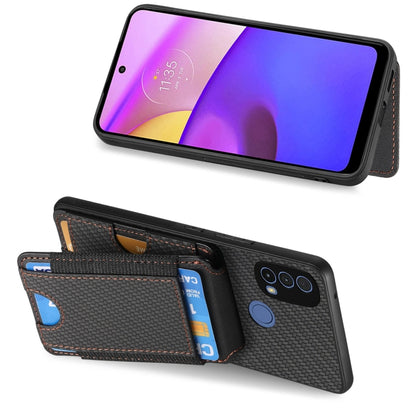 For Motorola Moto G Stylus 5G 2024 Carbon Fiber Vertical Flip Wallet Stand Phone Case(Black) - Motorola Cases by buy2fix | Online Shopping UK | buy2fix