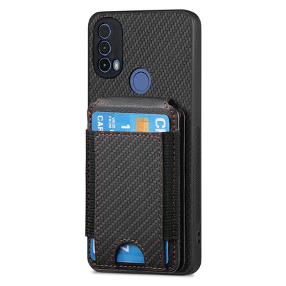 For Motorola Moto G Power 2024 5G Carbon Fiber Vertical Flip Wallet Stand Phone Case(Black) - Motorola Cases by buy2fix | Online Shopping UK | buy2fix