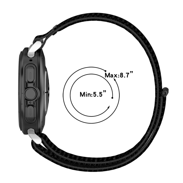 For Samsung Galaxy Watch Ultra 47mm Loop Nylon Hook and Loop Fastener Watch Band(Seashell Color) - Watch Bands by buy2fix | Online Shopping UK | buy2fix