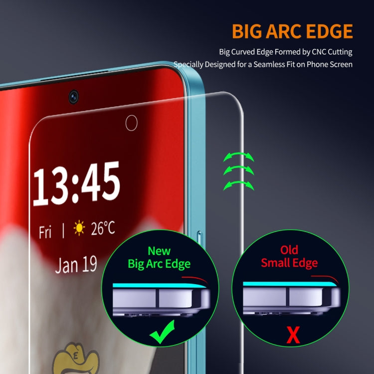 For Google Pixel 9 Pro 2pcs ENKAY 9H Big Arc Edge High Aluminum-silicon Tempered Glass Film - Google Tempered Glass by ENKAY | Online Shopping UK | buy2fix