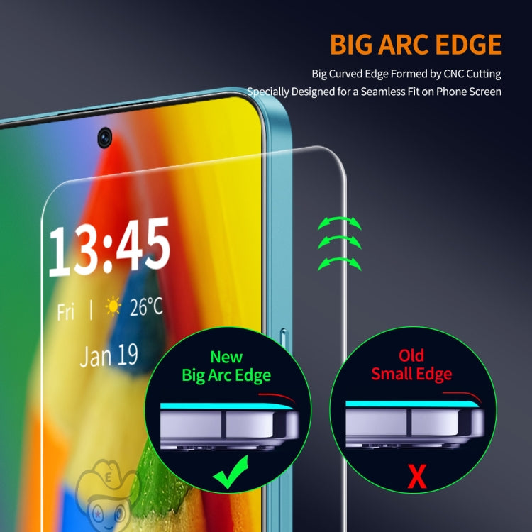 For Motorola Moto G Power 2024 ENKAY 9H Big Arc Edge High Aluminum-silicon Tempered Glass Film - Motorola Tempered Glass by ENKAY | Online Shopping UK | buy2fix