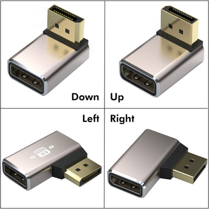 JUNSUNMAY 8K 60Hz PD1.4 Male Displayport to Female Displayport Adapter Converter, Angle:Left -  by JUNSUNMAY | Online Shopping UK | buy2fix