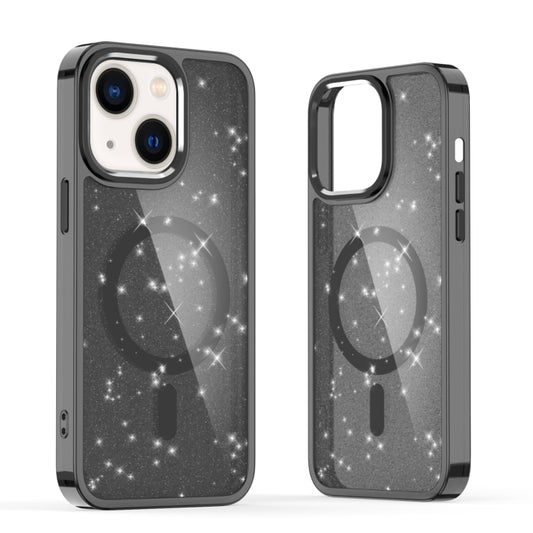 For iPhone 13 Glitter MagSafe Shockproof Phone Case(Black) - iPhone 13 Cases by buy2fix | Online Shopping UK | buy2fix