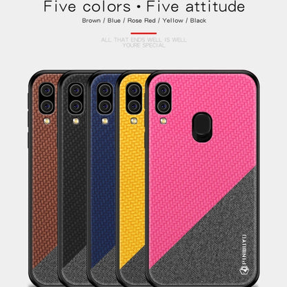 PINWUYO Honors Series Shockproof PC + TPU Protective Case for Galaxy A40(Black) - Galaxy Phone Cases by PINWUYO | Online Shopping UK | buy2fix