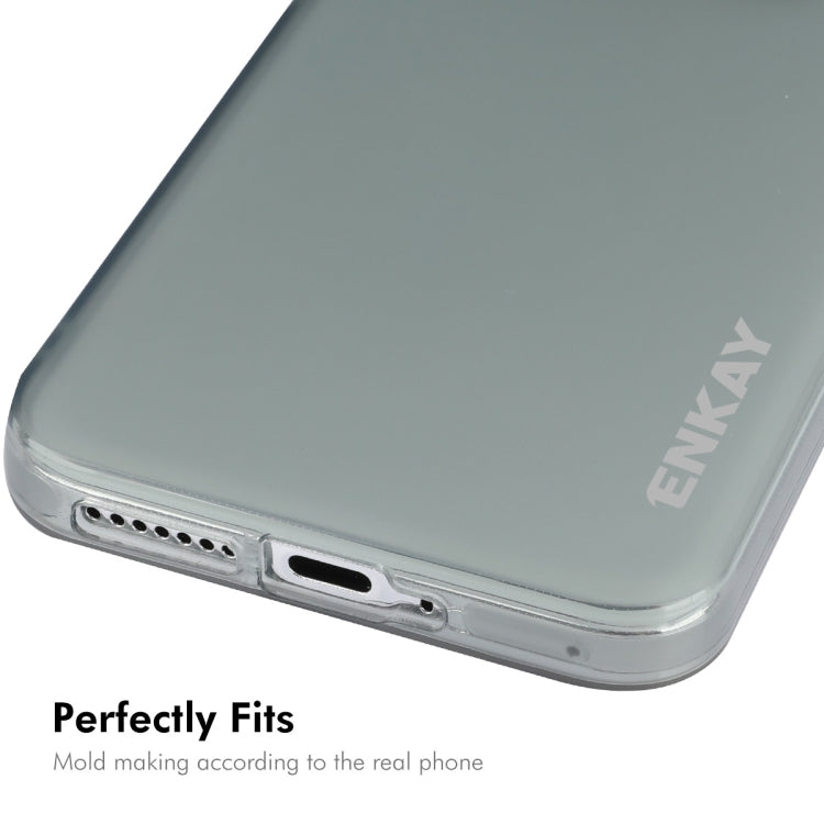 For Xiaomi 14 Pro ENKAY Hat-Prince Translucent Matte TPU Soft Phone Case(Grey) - 14 Pro Cases by ENKAY | Online Shopping UK | buy2fix