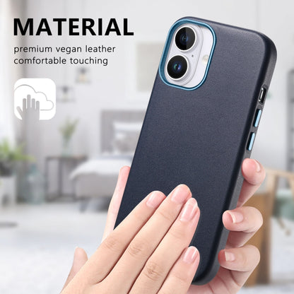 For iPhone 16 Pro Max Electroplated Metal Button Shockproof Phone Case(Dark Blue) - iPhone 16 Pro Max Cases by buy2fix | Online Shopping UK | buy2fix