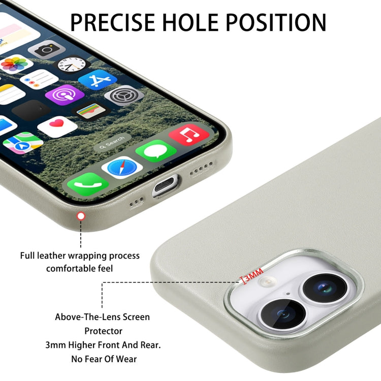 For iPhone 16 Plus Electroplated Metal Button Shockproof Phone Case(White) - iPhone 16 Plus Cases by buy2fix | Online Shopping UK | buy2fix