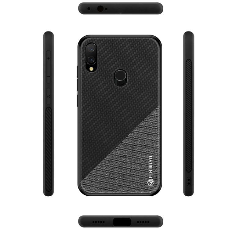 PINWUYO Honors Series Shockproof PC + TPU Protective Case for Xiaomi Redmi Note 7 / Note 7 Pro(Brown) - Xiaomi Cases by PINWUYO | Online Shopping UK | buy2fix