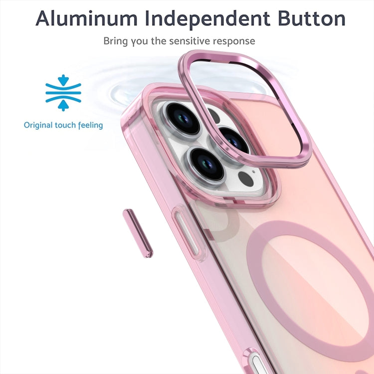 For iPhone 16 Pro Bright Shadow Magsafe Discoloration Phone Case(Purple) - iPhone 16 Pro Cases by buy2fix | Online Shopping UK | buy2fix