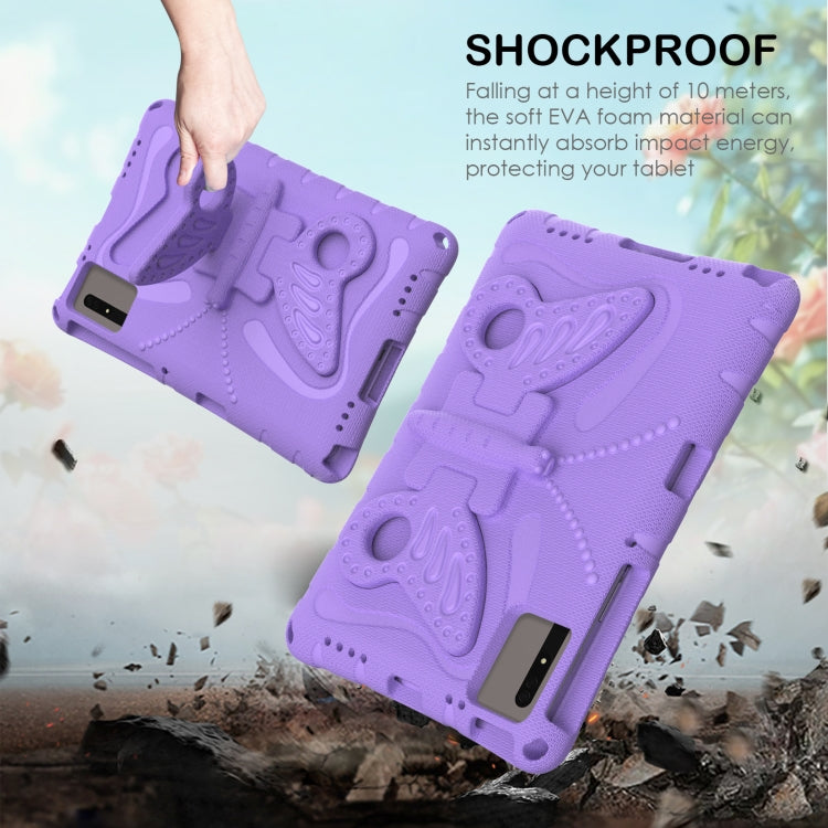 For Huawei MatePad SE 11 2024 Butterfly Bracket EVA Shockproof Tablet Case(Light Purple) - Huawei by buy2fix | Online Shopping UK | buy2fix