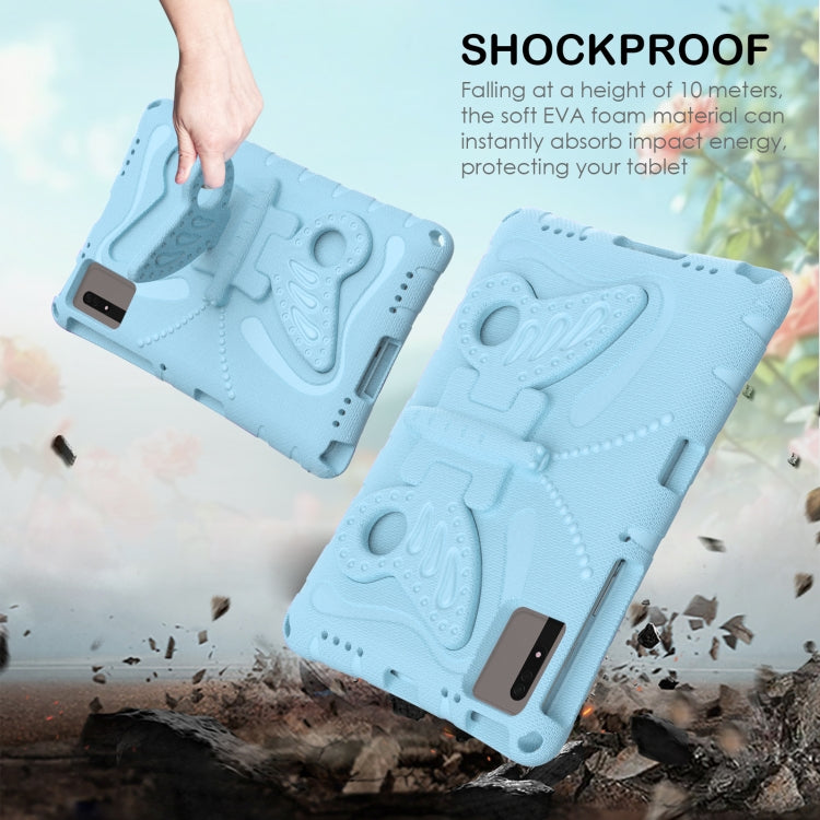 For Huawei MatePad SE 11 2024 Butterfly Bracket EVA Shockproof Tablet Case(Light Blue) - Huawei by buy2fix | Online Shopping UK | buy2fix