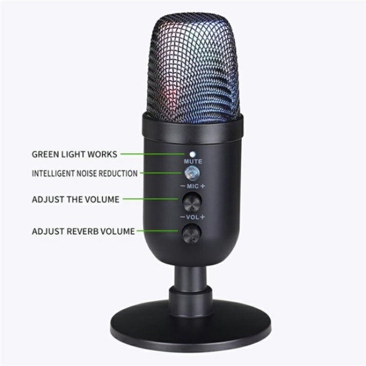 MU1000 Real Time Monitoring Noise Desktop Condenser Microphone - Microphone by buy2fix | Online Shopping UK | buy2fix