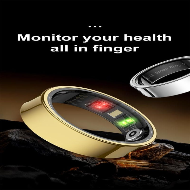 R09 SIZE 12 Smart Ring, Support Heart Rate / Blood Oxygen / Sleep Monitoring / Multiple Sports Modes(Silver) - Smart Rings / Smart Telephones by buy2fix | Online Shopping UK | buy2fix