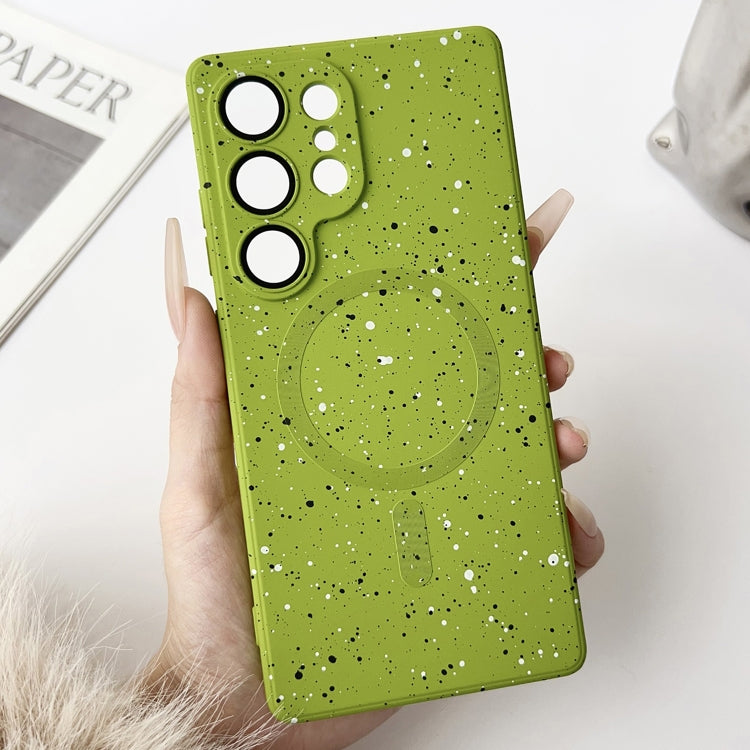 For Samsung Galaxy S25 Ultra 5G Starry Sky TPU Shockproof MagSafe Phone Case(Green) - Galaxy S25 Ultra 5G Cases by buy2fix | Online Shopping UK | buy2fix