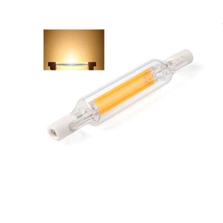 R7S 5W COB LED Lamp Bulb Glass Tube for Replace Halogen Light Spot Light,Lamp Length: 78mm, AC:110v(Warm White) - LED Blubs & Tubes by buy2fix | Online Shopping UK | buy2fix